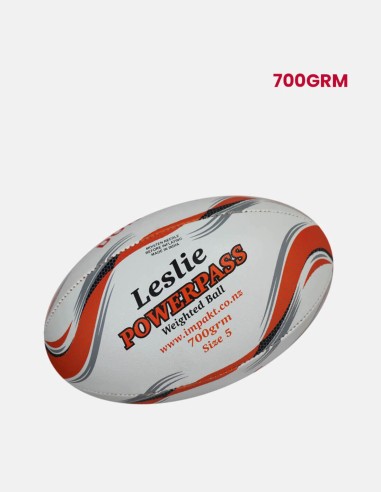 260-RBL-P-700-Leslie - Senior Power-pass Rugby Ball 0.7Kg - Leslie - Impakt  - Training Equipment - Impakt